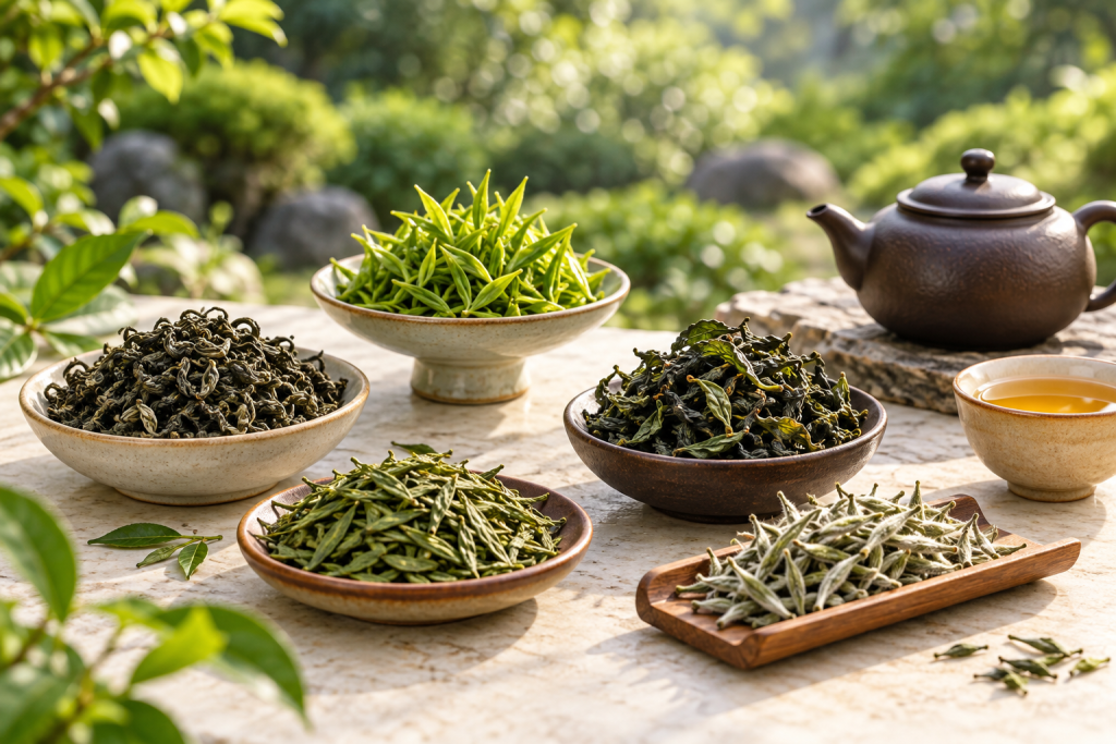 Các dòng trà Tân Cương